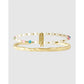 Gemstone Initial Bracelet Stack - K - Bracelets