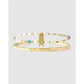 Gemstone Initial Bracelet Stack - M - Bracelets