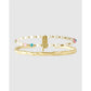 Gemstone Initial Bracelet Stack - P - Bracelets
