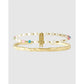 Gemstone Initial Bracelet Stack - R - Bracelets