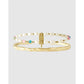 Gemstone Initial Bracelet Stack - T - Bracelets