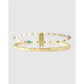 Gemstone Initial Bracelet Stack - W - Bracelets