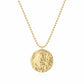 Genevieve Coin Necklace - Gold - Necklaces