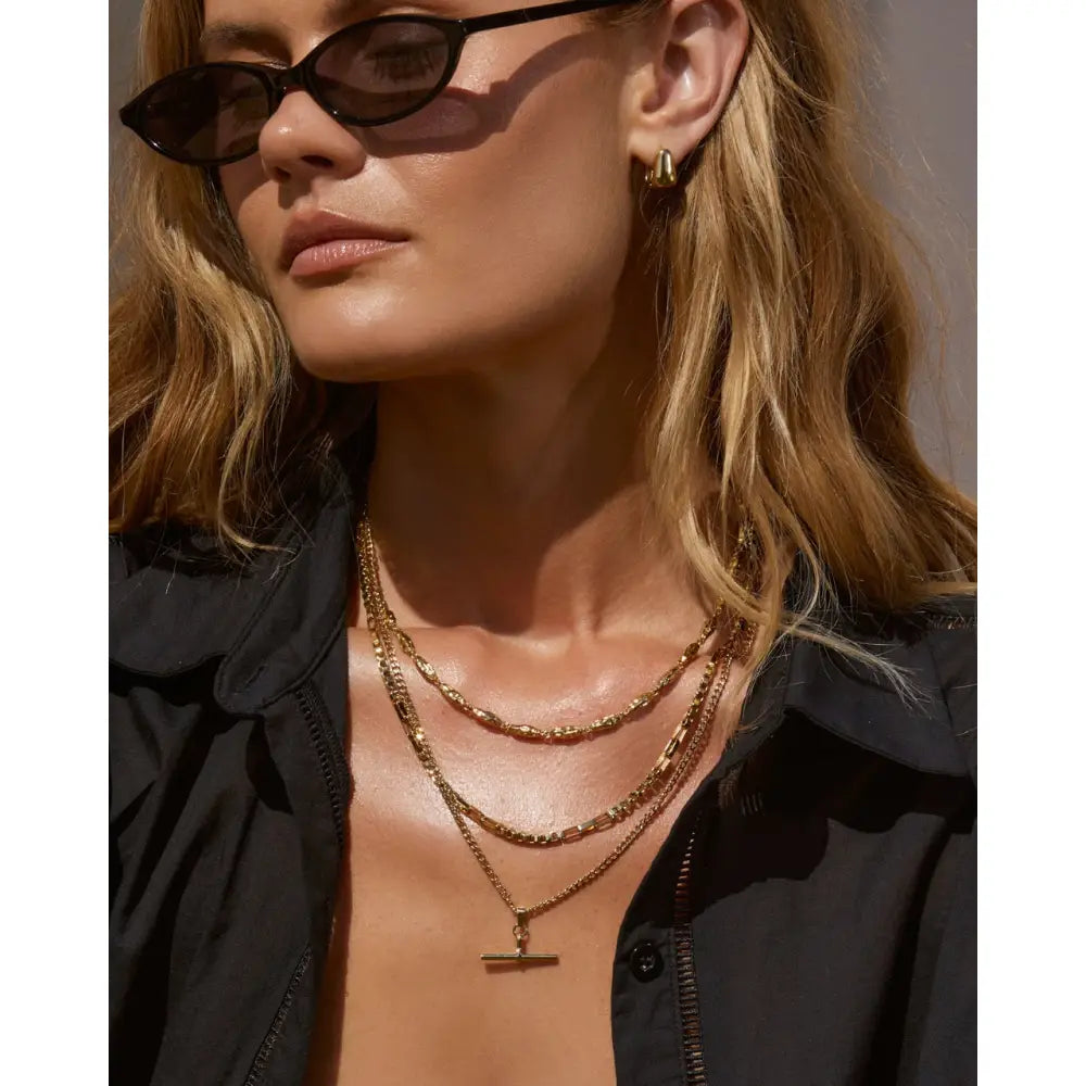 Gigi Gold Necklace - Gold - Necklaces