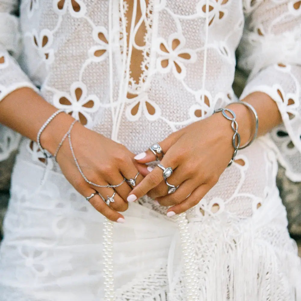 Glacier Pearl Ring - Rings
