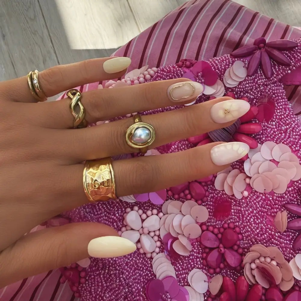 Glacier Pearl Ring - Rings