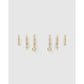 Glitter Stone Earring Stack - Earrings
