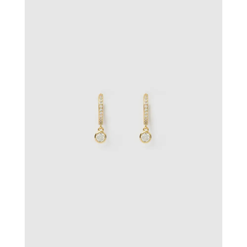 Glitter Stone Earring Stack - Earrings