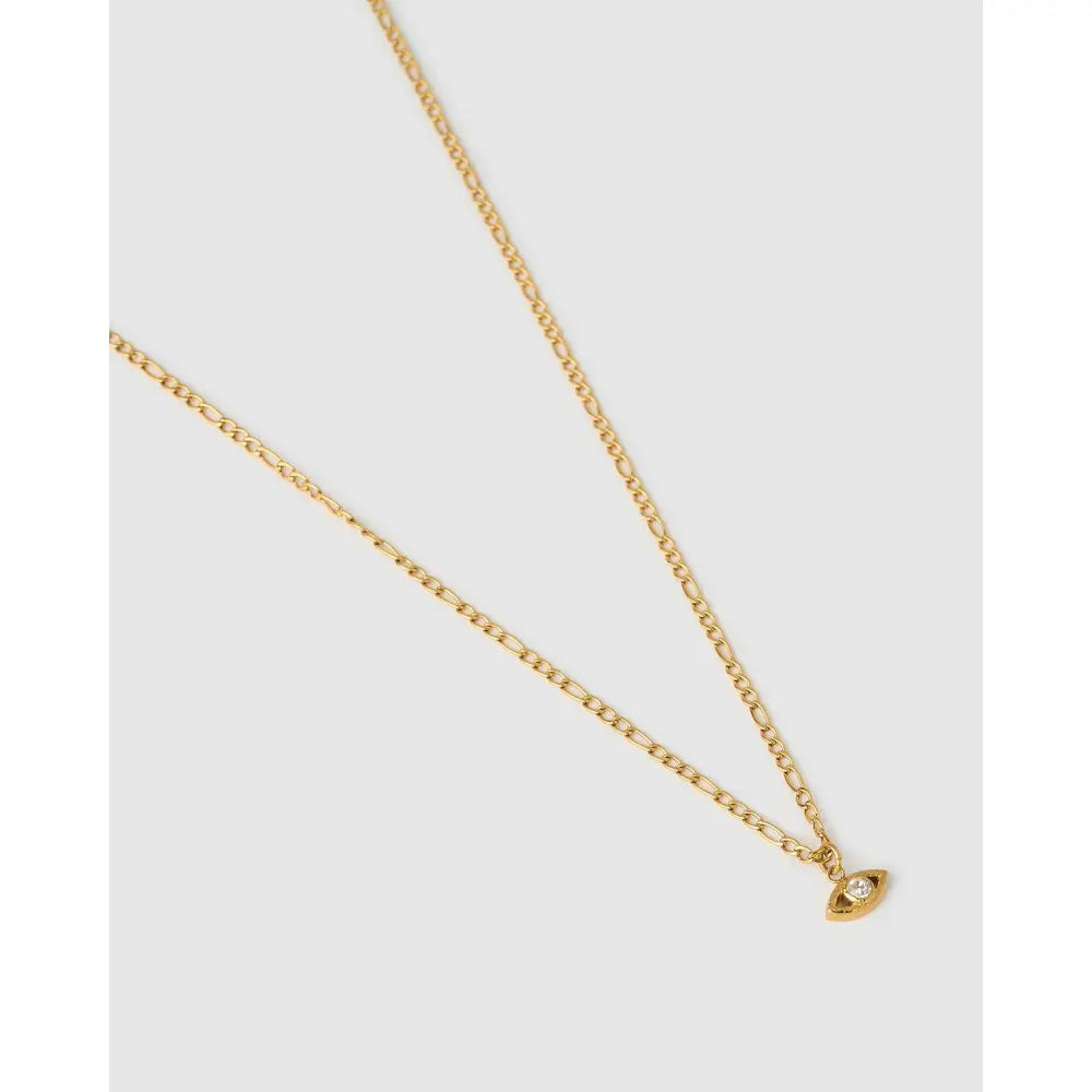 Golden Eye Gold Necklace - Necklaces