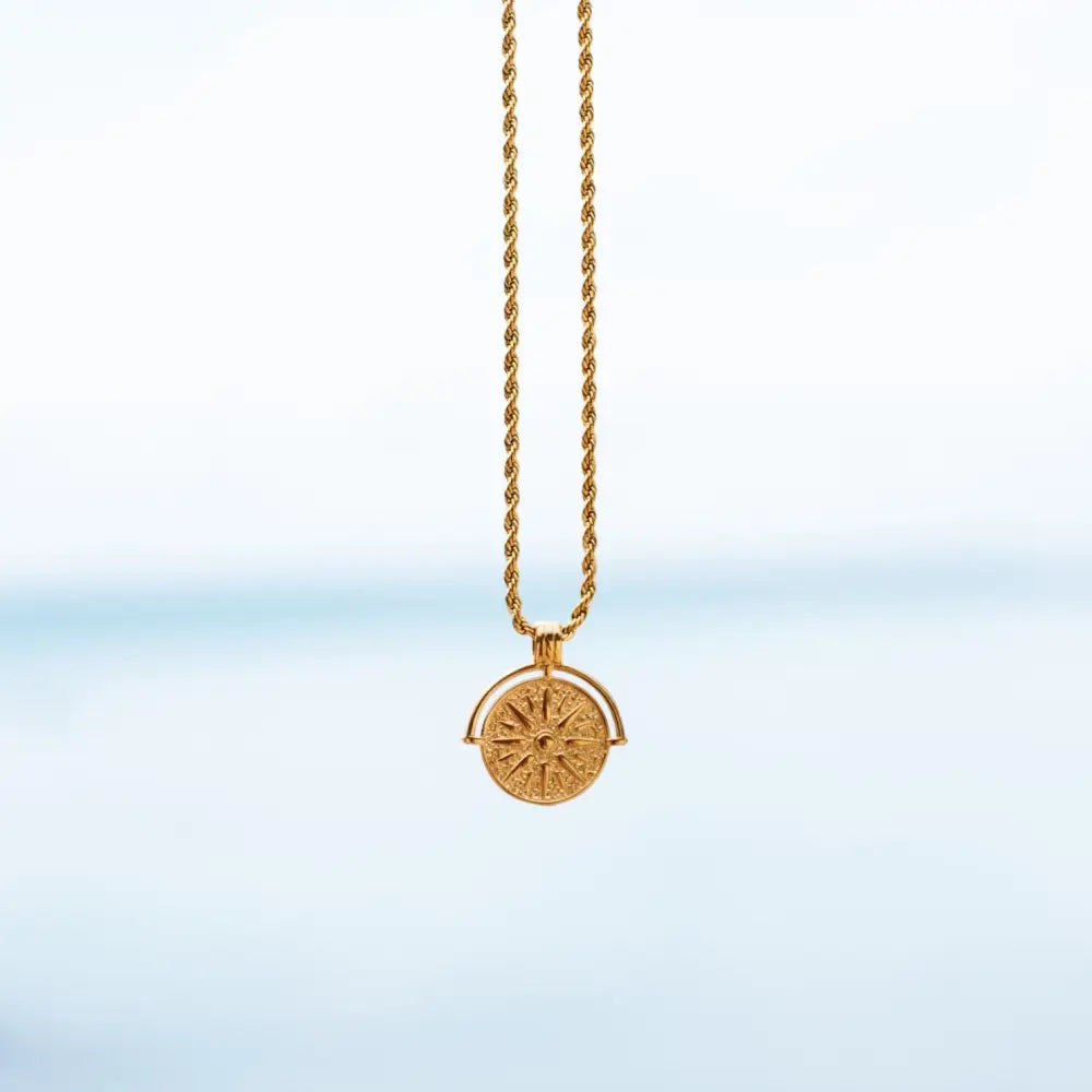 Golden Sun Necklace - Necklaces