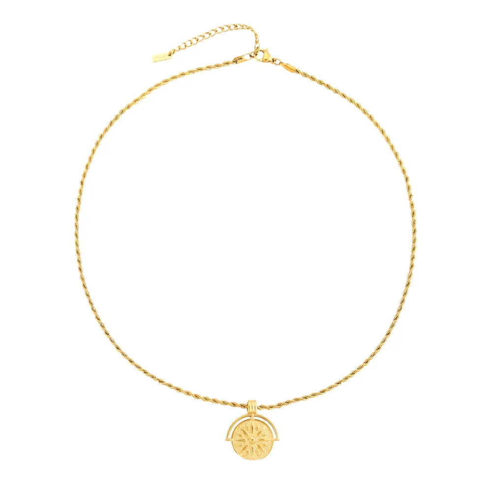 Golden Sun Necklace - Necklaces