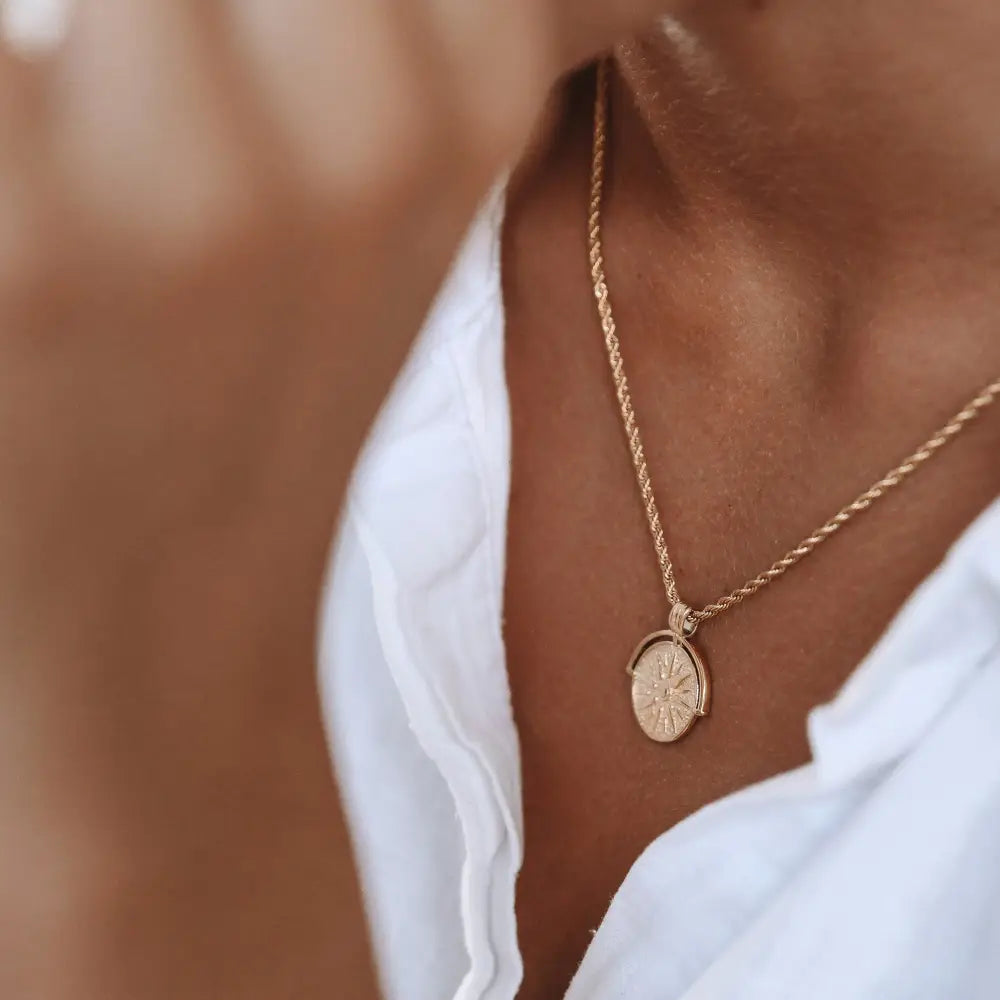 Golden Sun Necklace - Necklaces