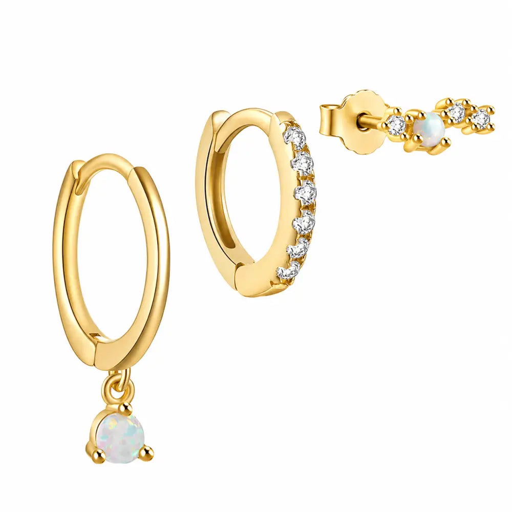 Grace Opal Earring Set - Earrings