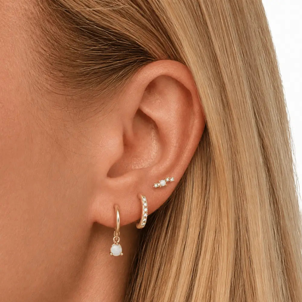 Grace Opal Earring Set - Earrings