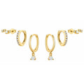 Grace Opal Earring Set - Gold - Earrings