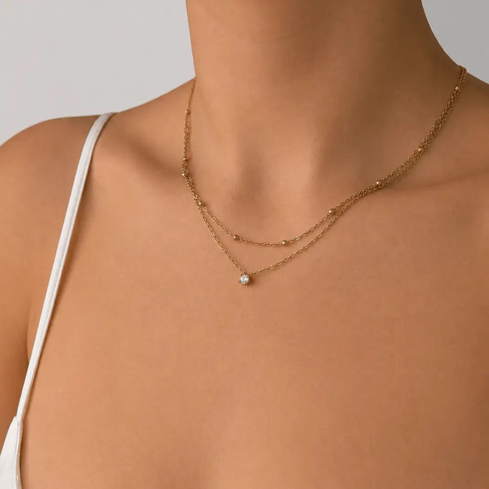 Gracie Layered Necklace - Necklaces