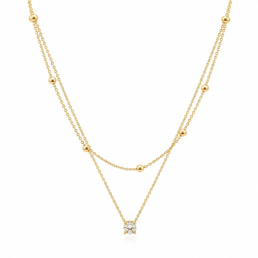 Gracie Layered Necklace - Gold - Necklaces