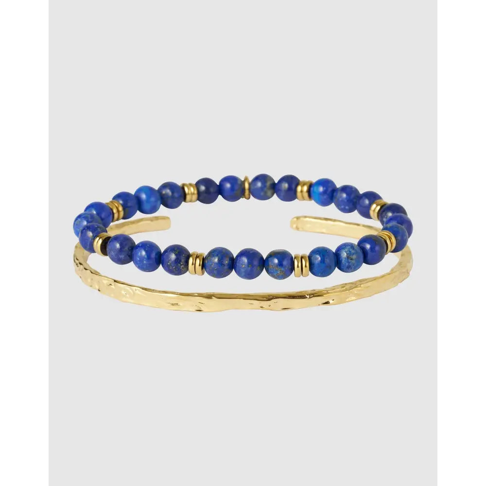 Hallelujah Lapis Lazuli Bracelet Stack - Bracelets