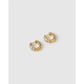 Hallie Stone Huggie Earrings - Earrings