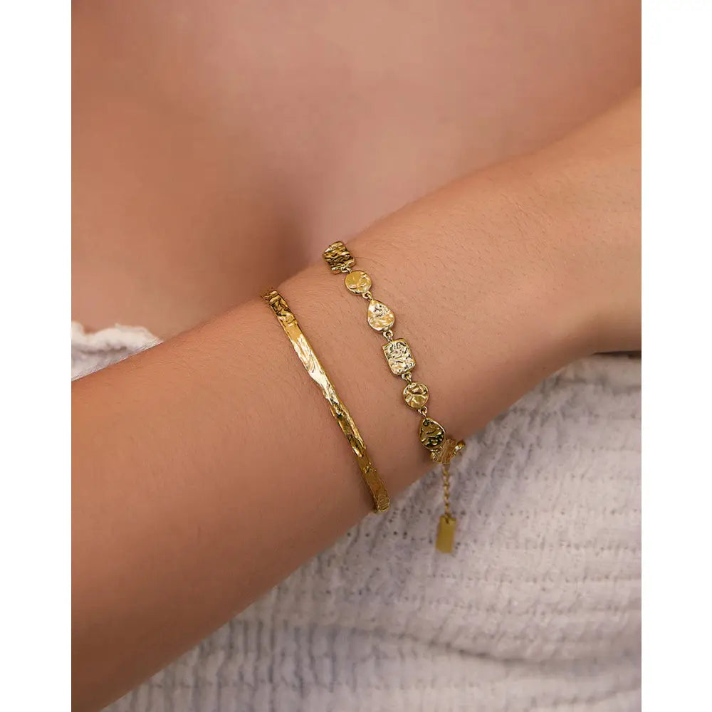 Harley Gold Bracelet Stack - Bracelets
