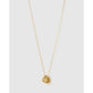 Heart To Heart Crushed Gold Necklace - Necklaces