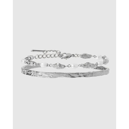 Helena Bracelet Stack - Silver - Bracelets