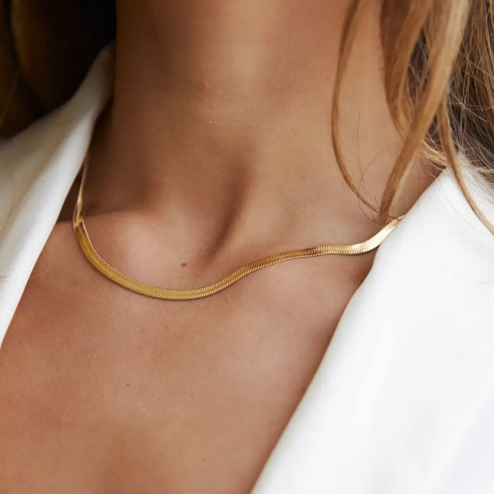 Herringbone Choker - Necklaces