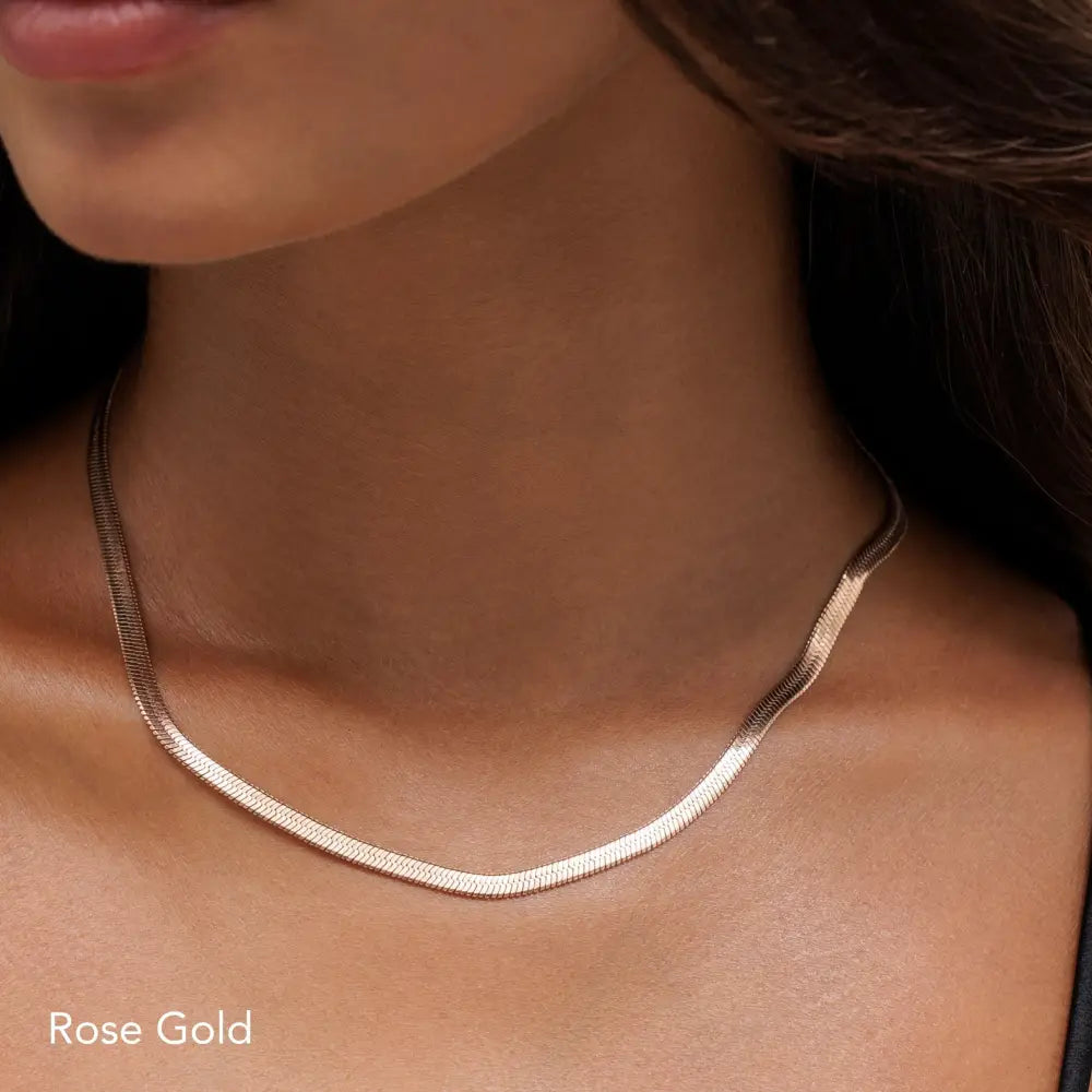 Herringbone Choker - Necklaces
