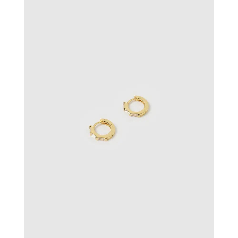 Holi Gold Huggie Earrings - Earrings
