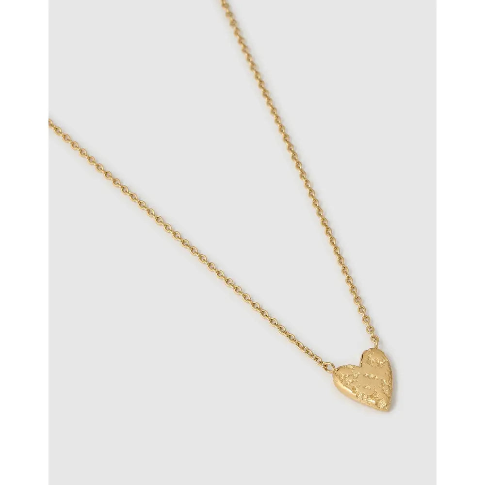 Honey Heart Gold Necklace - Necklaces