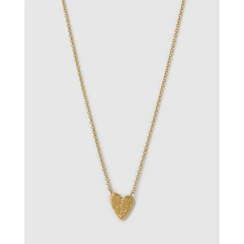 Honey Heart Gold Necklace - Necklaces