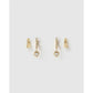 Honeycomb Earring Stack - Earrings