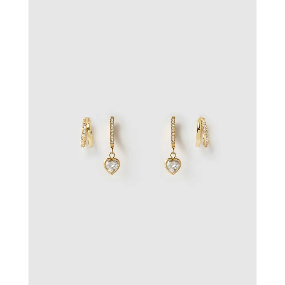 Honeycomb Earring Stack - Earrings