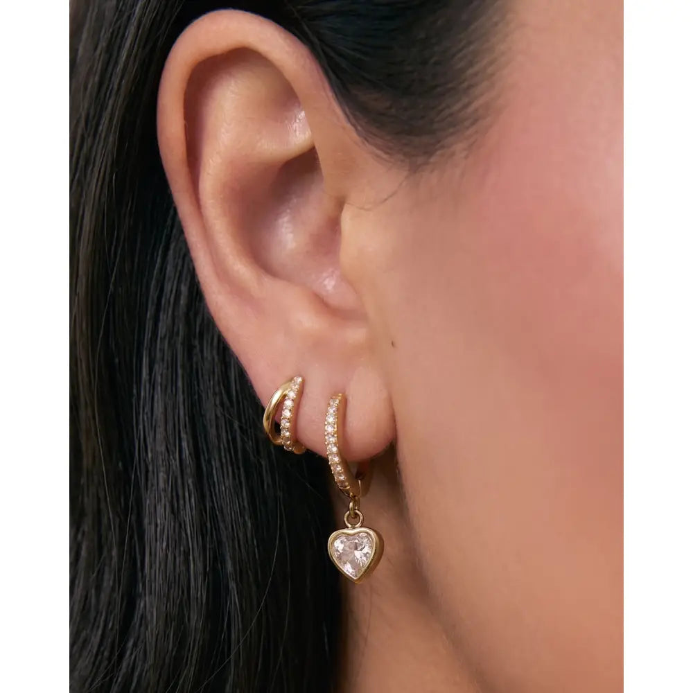 Honeycomb Earring Stack - Earrings