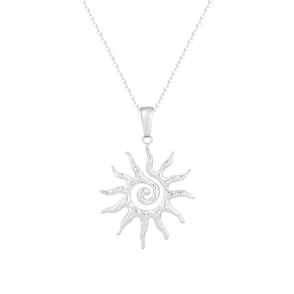 Ibiza Sun Necklace - Silver - Necklaces