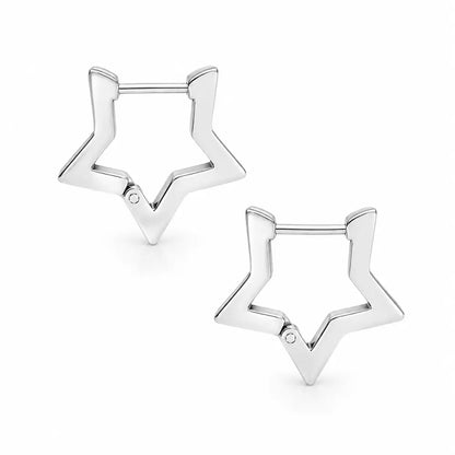 In The Stars Hoop Earrings - Silver - Earrings