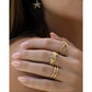 Inca Gold Stacking Ring with Stone - Rings