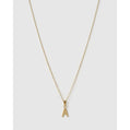 Initial Charm Necklace - A / Gold - Necklaces