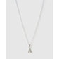 Initial Charm Necklace - A / Silver - Necklaces