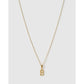 Initial Charm Necklace - B / Gold - Necklaces
