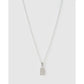 Initial Charm Necklace - B / Silver - Necklaces