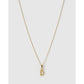 Initial Charm Necklace - D / Gold - Necklaces