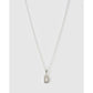 Initial Charm Necklace - D / Silver - Necklaces