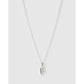 Initial Charm Necklace - F / Silver - Necklaces