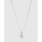 Initial Charm Necklace - G / Silver - Necklaces