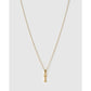 Initial Charm Necklace - I / Gold - Necklaces