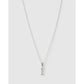 Initial Charm Necklace - I / Silver - Necklaces