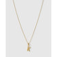 Initial Charm Necklace - K / Gold - Necklaces