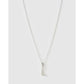 Initial Charm Necklace - L / Silver - Necklaces