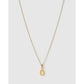 Initial Charm Necklace - O / Gold - Necklaces